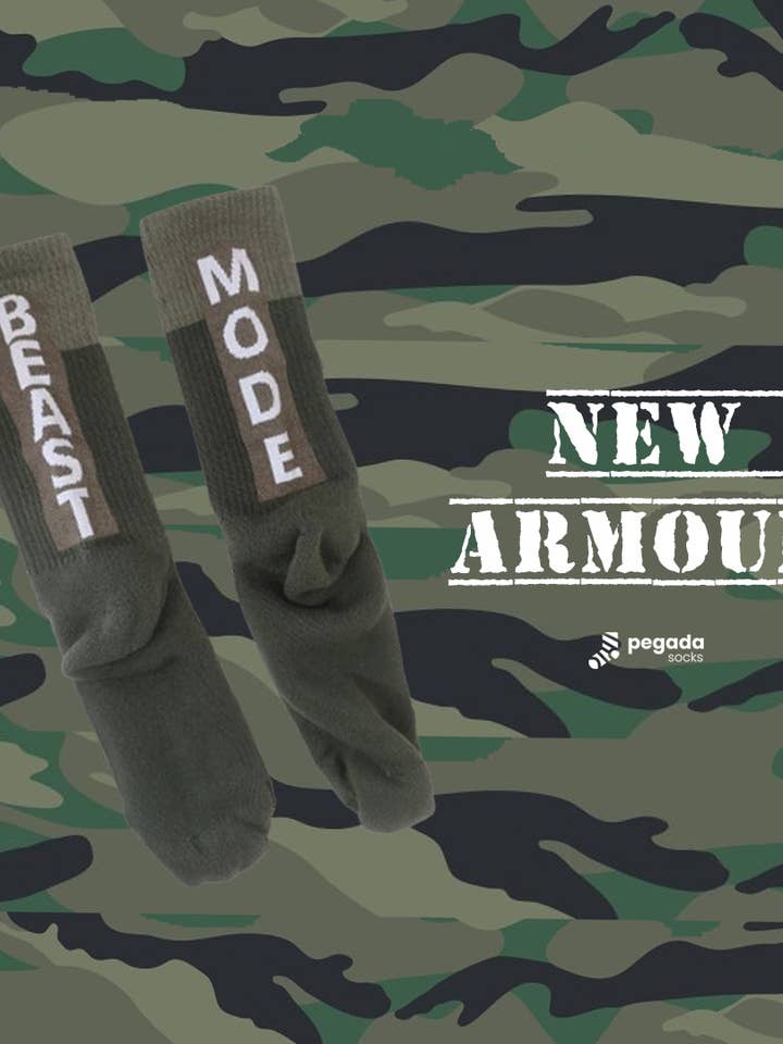 BEAST CAMOUFLAGE SOCKS for wholesale by PEGADA SOCKS