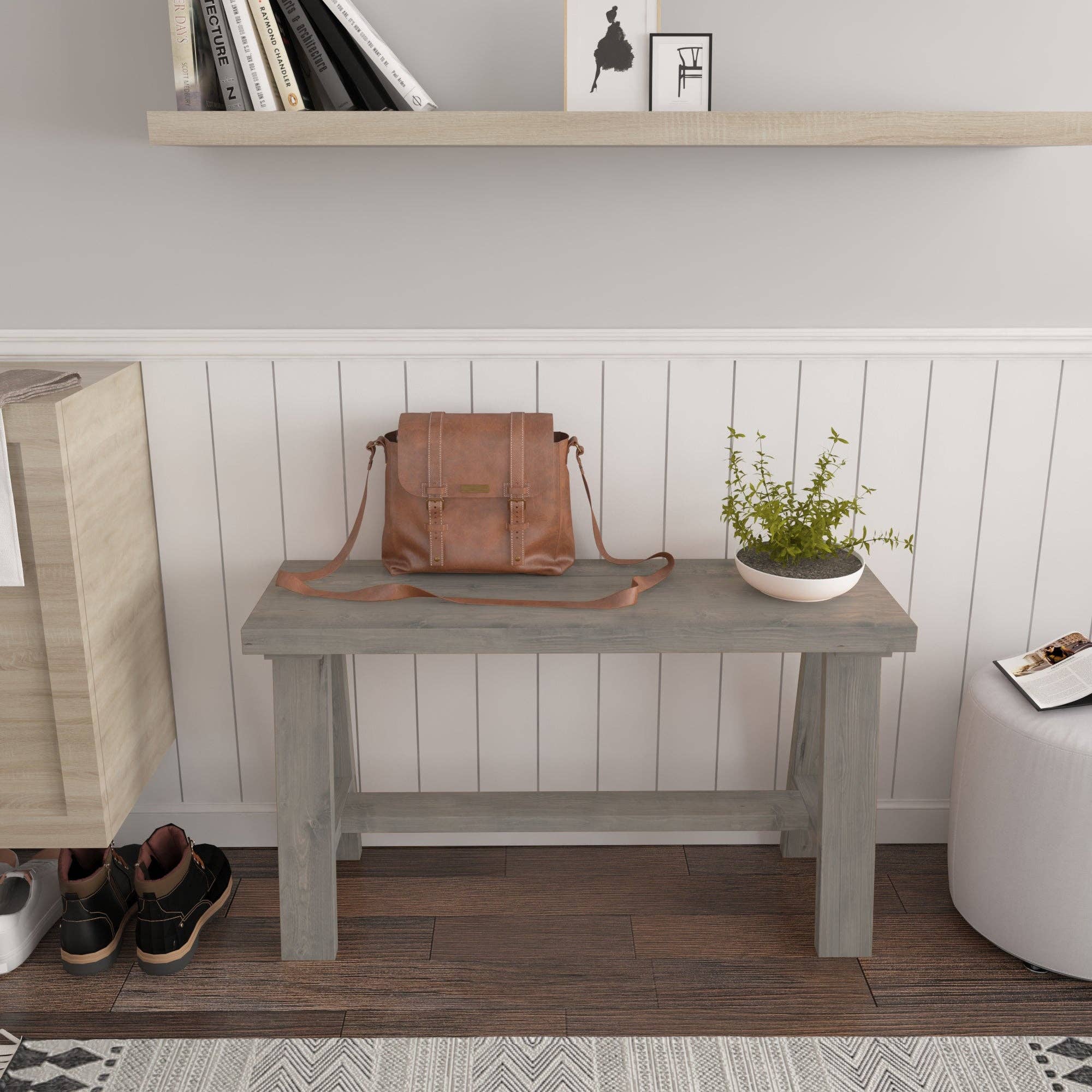 Intrinsic Haven - Vendita all'ingrosso Panche - Panca d'ingresso in legno massello stile rustico4