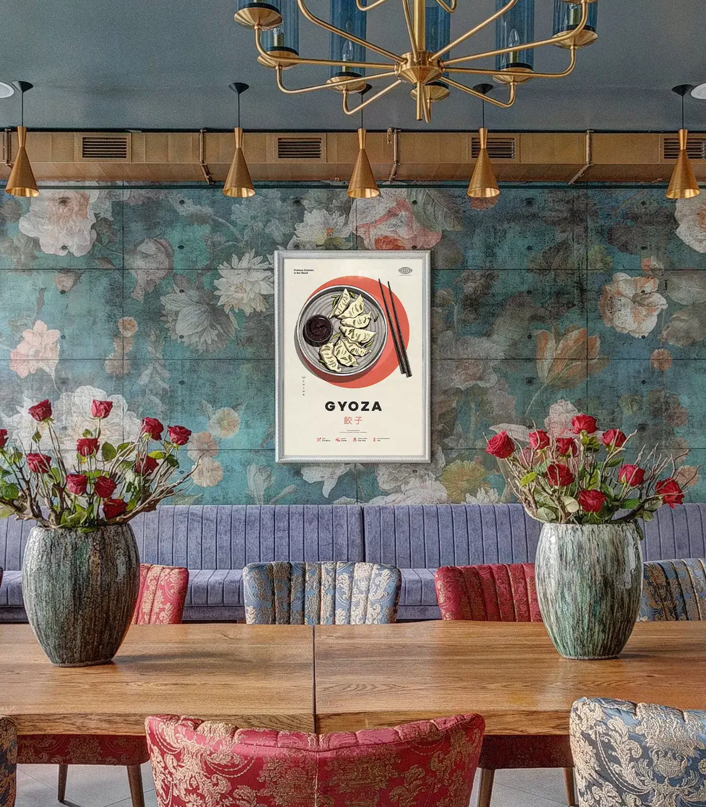 Weekend Concept - Wholesale Poster - Mid-Century Modern Gyoza Recipe Poster2