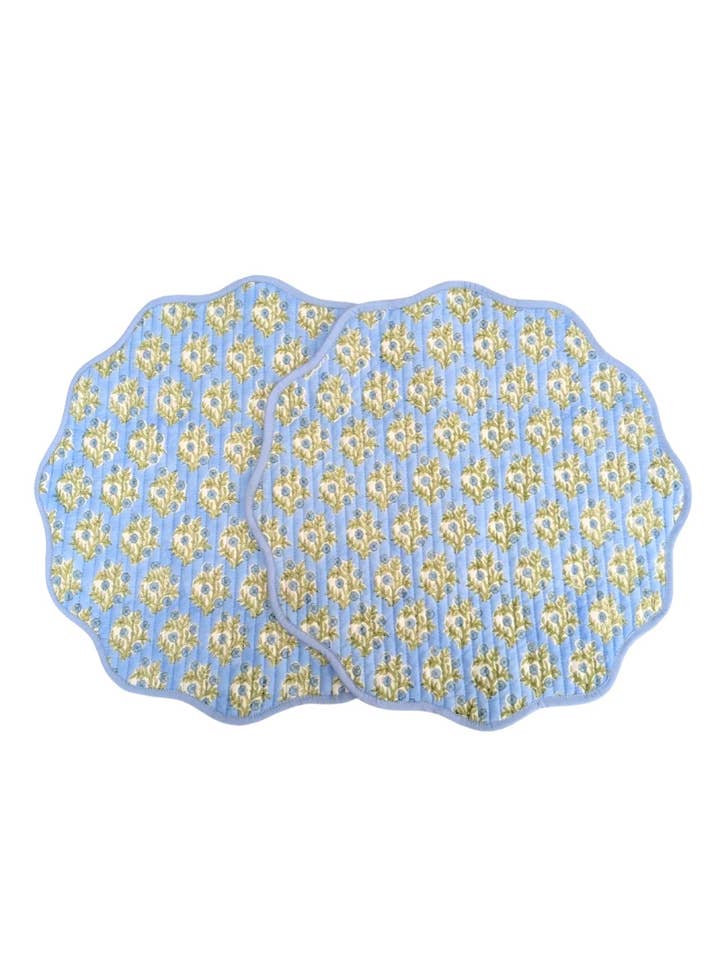 Emily Blaue Platzsets, 2er-Set für den Großhandel von LNH EDIT