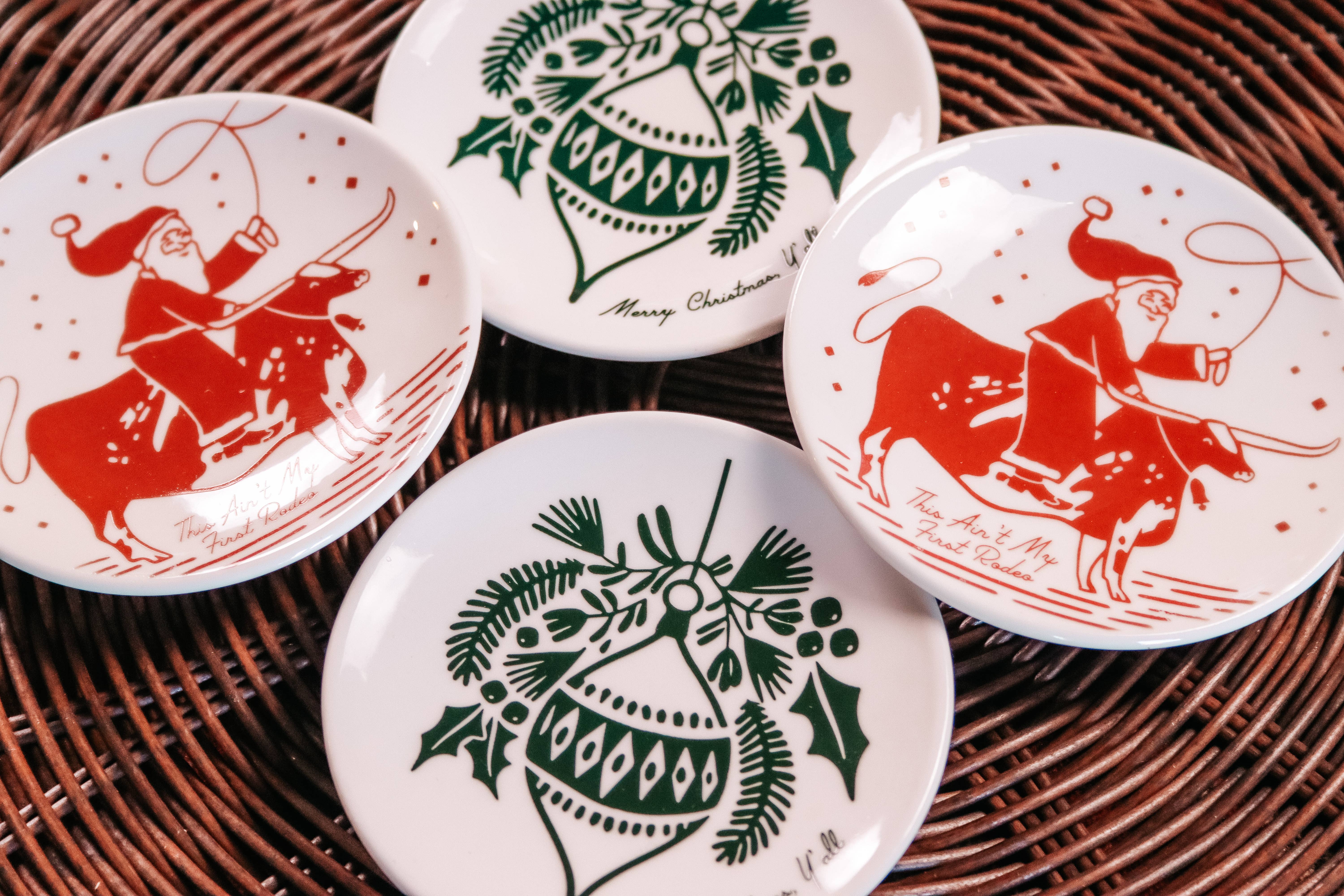 Lovegrass Designs - Vente Plateaux à bijoux - Assiette à beurre en porcelaine « This Ain't My First Rodeo »1