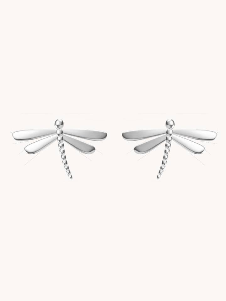 Silver Studs Dragonfly–Spring Inspired Jewelry for wholesale by Gratinsta
