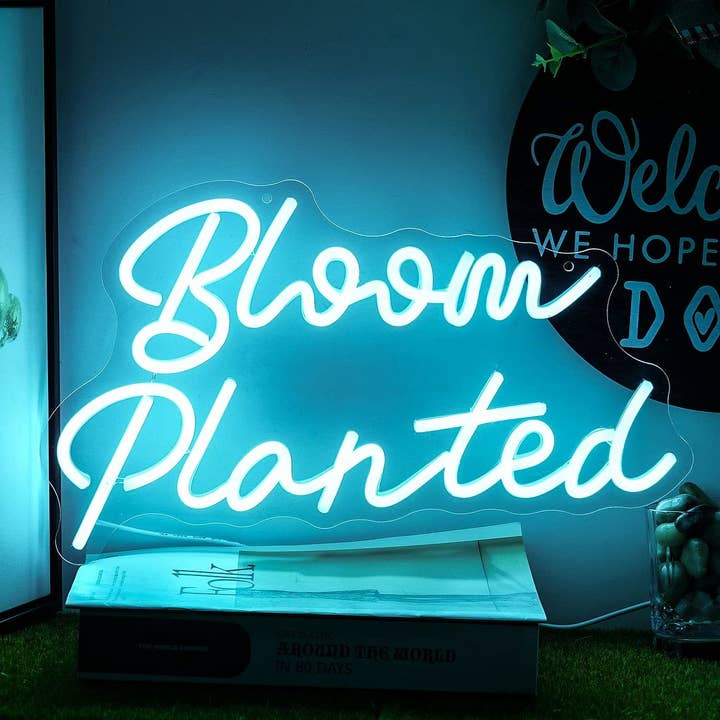 Bloom Planted Neon Sign for wholesale by Aoos Custom