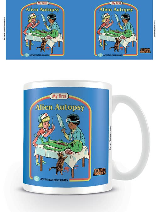 Steven Rhodes Alien Autopsy Ceramic Coffee Mug for wholesale by Pyramid America