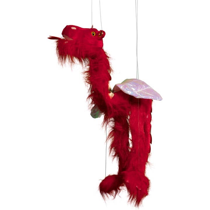 Sunny Puppets Red Dragon Marionette (Jumbo - 26") for wholesale by Silly Puppets