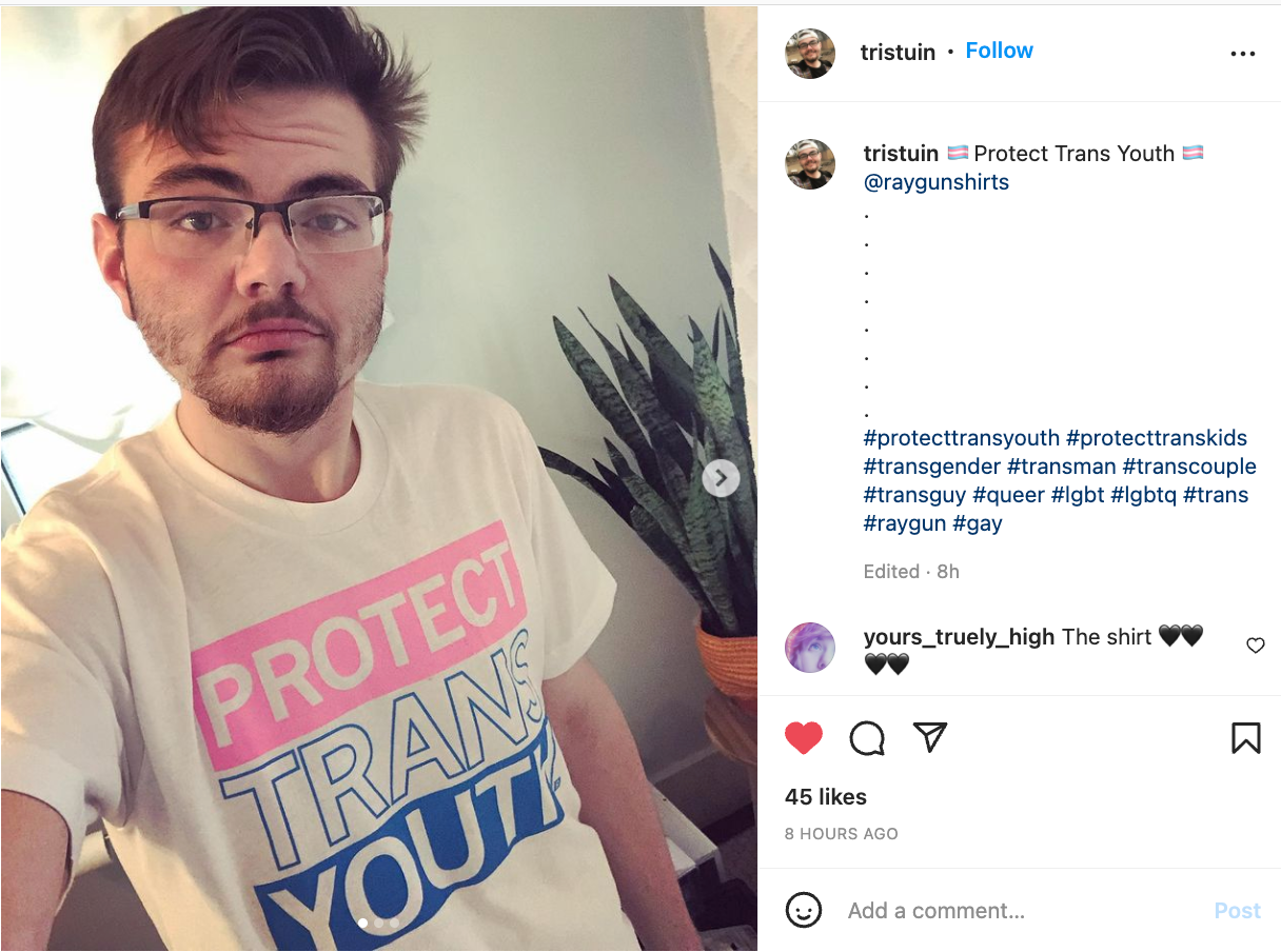 RAYGUN – Großhandel T-Shirt mit Siebdruck – Unisex – Schützen Sie Transjugend9