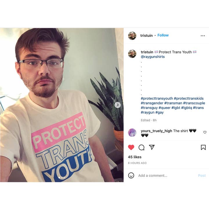 RAYGUN – Großhandel T-Shirt mit Siebdruck – Unisex – Schützen Sie Transjugend9