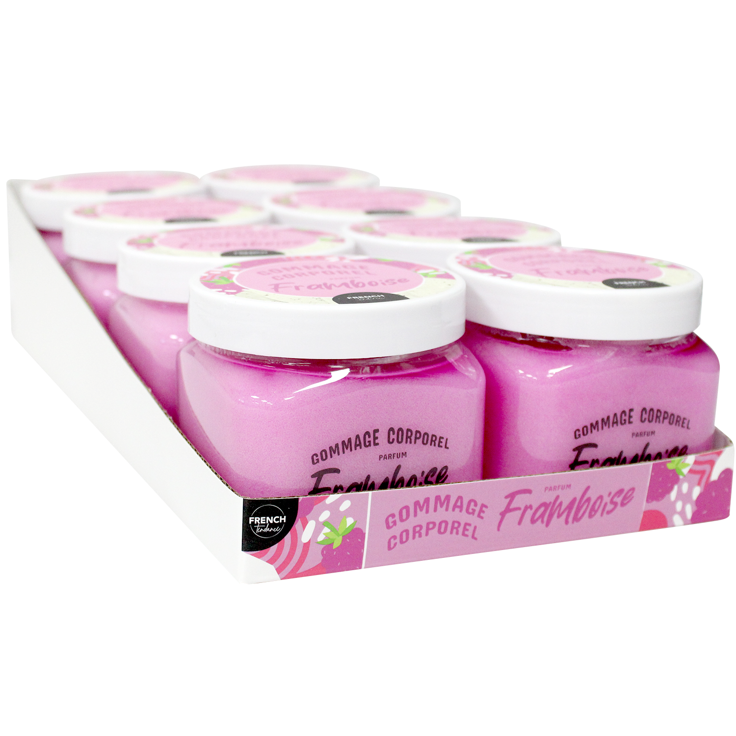 FRENCH TENDANCE - Wholesale Body Scrub/Exfoliant - Body scrub 470 g - Raspberry Scent - FRENCH TENDANCE1