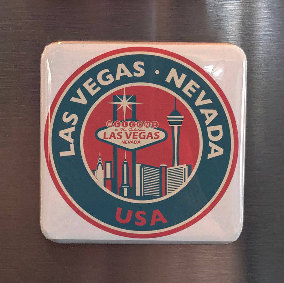 PhiloPerse – Engroshandel Magnet – Las Vegas Frimærke Køleskabsmagnet