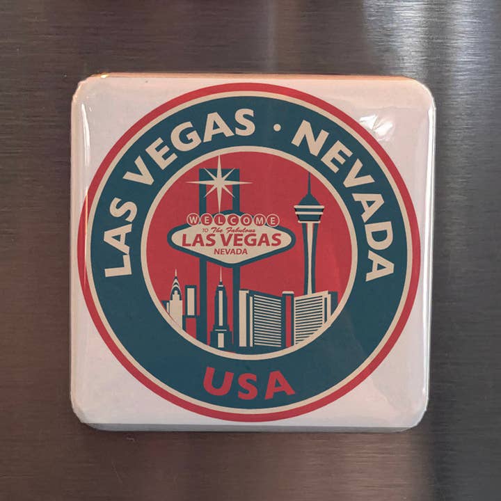 Aimant de réfrigérateur Las Vegas Stamp pour la vente par PhiloPerse