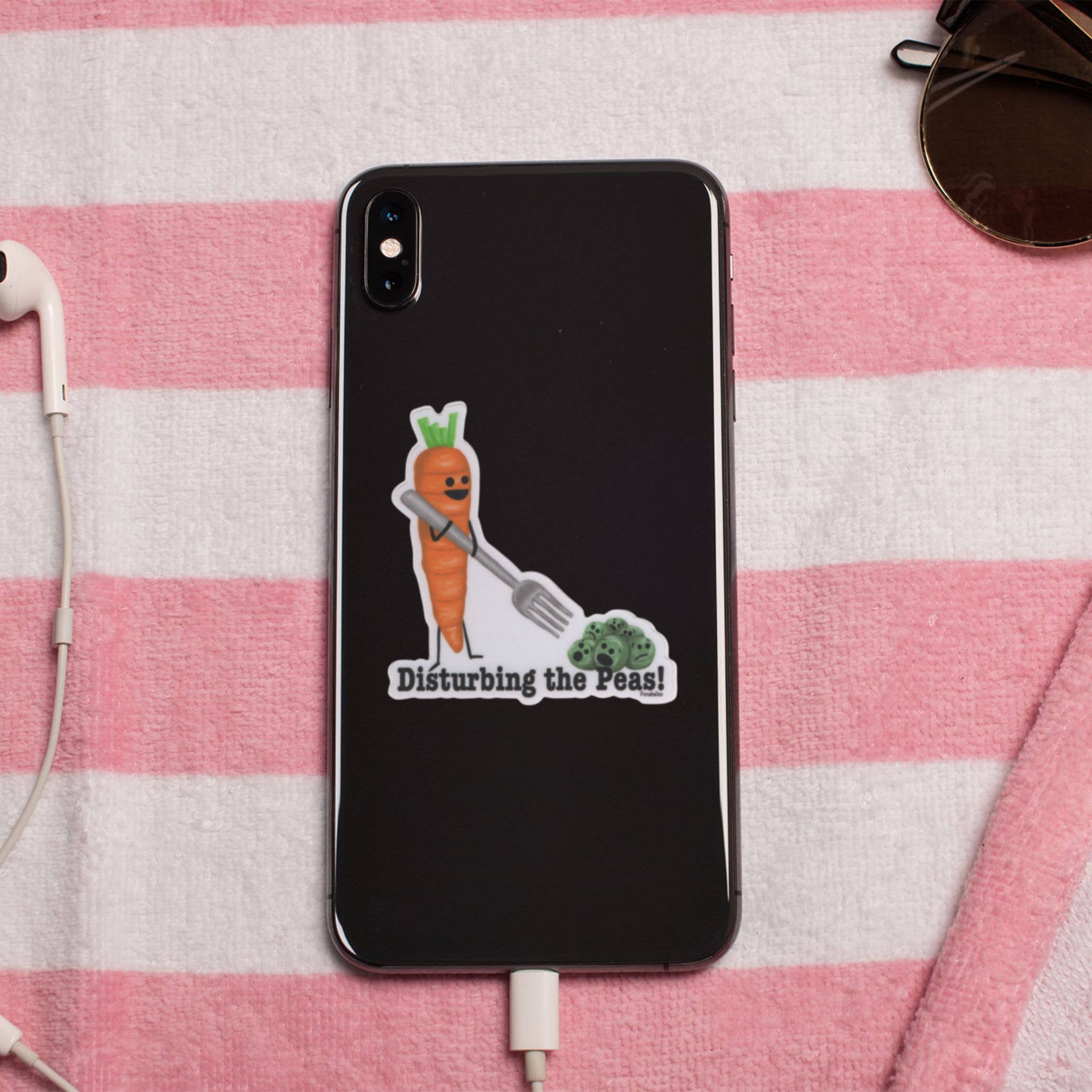 Punaballoo – wholesale Klistermärke – Ärter och morötter klistermärken – 3" vinyl, vattentäta & matta7