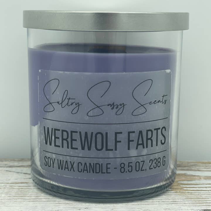 Werewolf Farts - Soy Wax Candle for wholesale by Sultry Sassy Scents