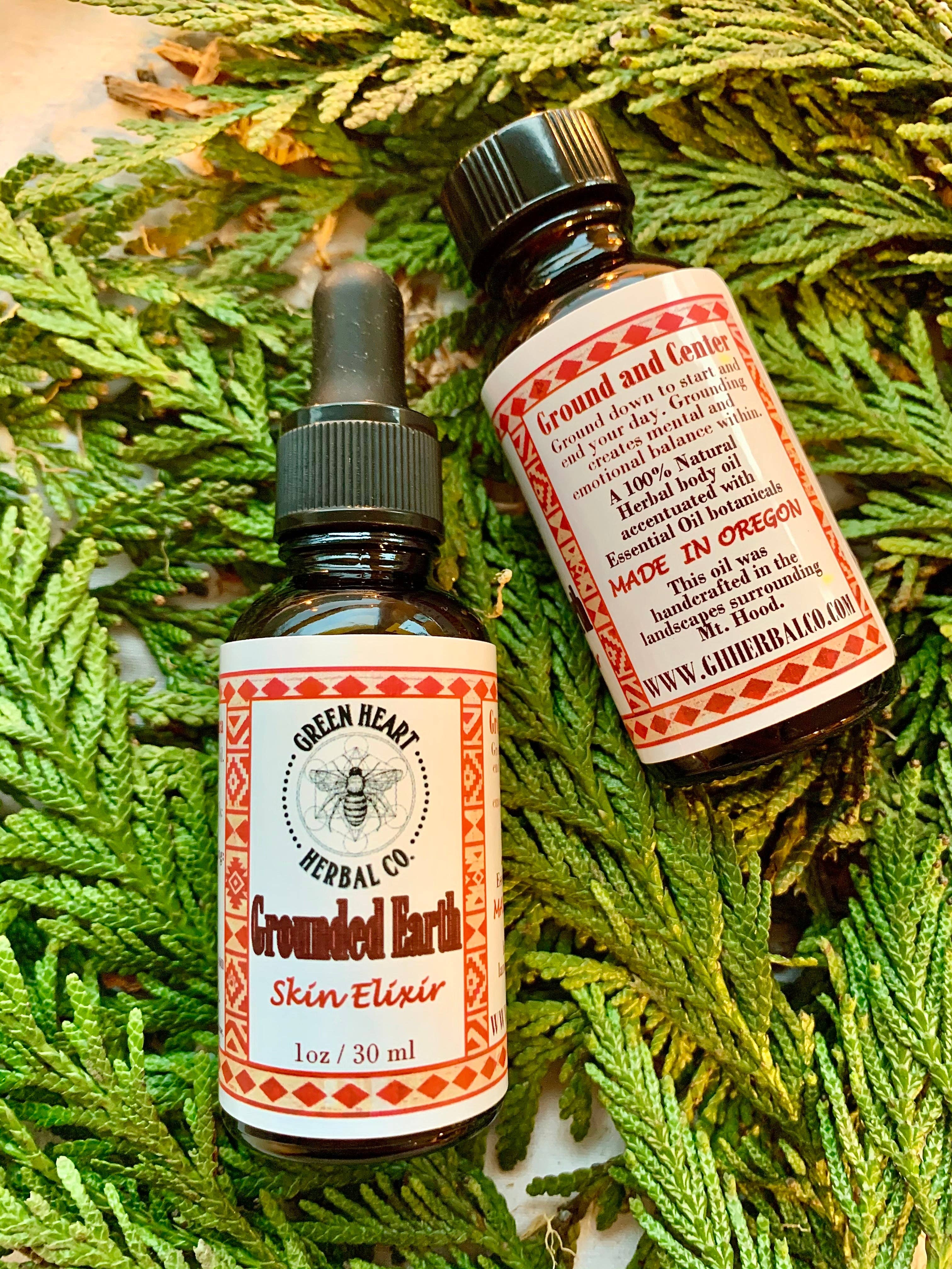 Green Heart Herbal Co. - Wholesale Aromatherapy Lotion/Oil - Grounded Earth Skin Elixir Aromatherapy1