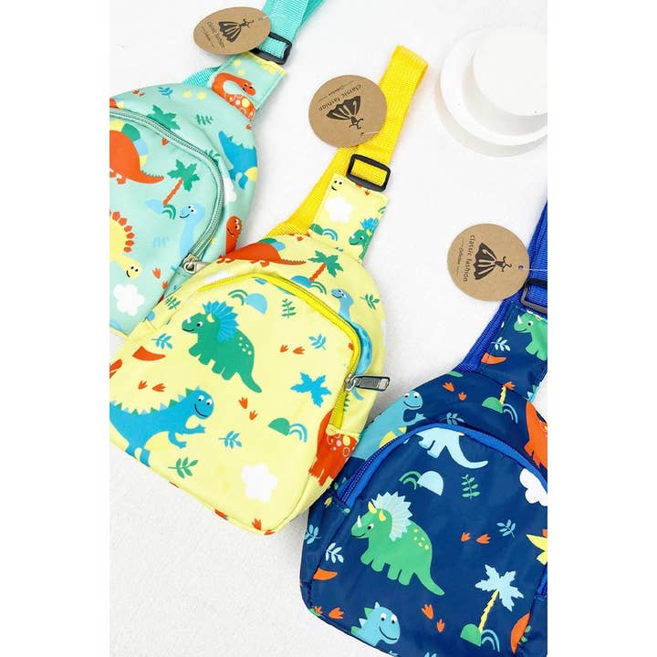MIX COLOR Cute Dinosaur Crossbody Chest Bag for wholesale on Faire