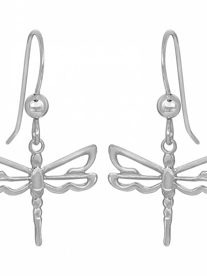 Dragonfly Open Work Earrings for wholesale by Sosie Designs
