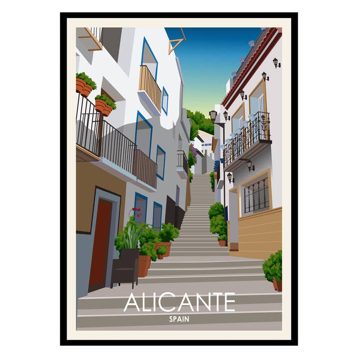 Places of Art - Vente Poster - Affiche Alicante Espagne