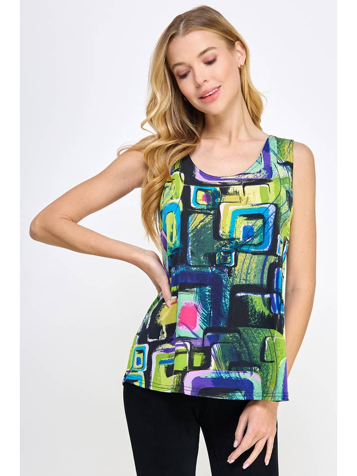 Jostar - Wholesale Knit Top - Women's - HIT Print Sleeveless Tank Top-260HT-TRP1-W400