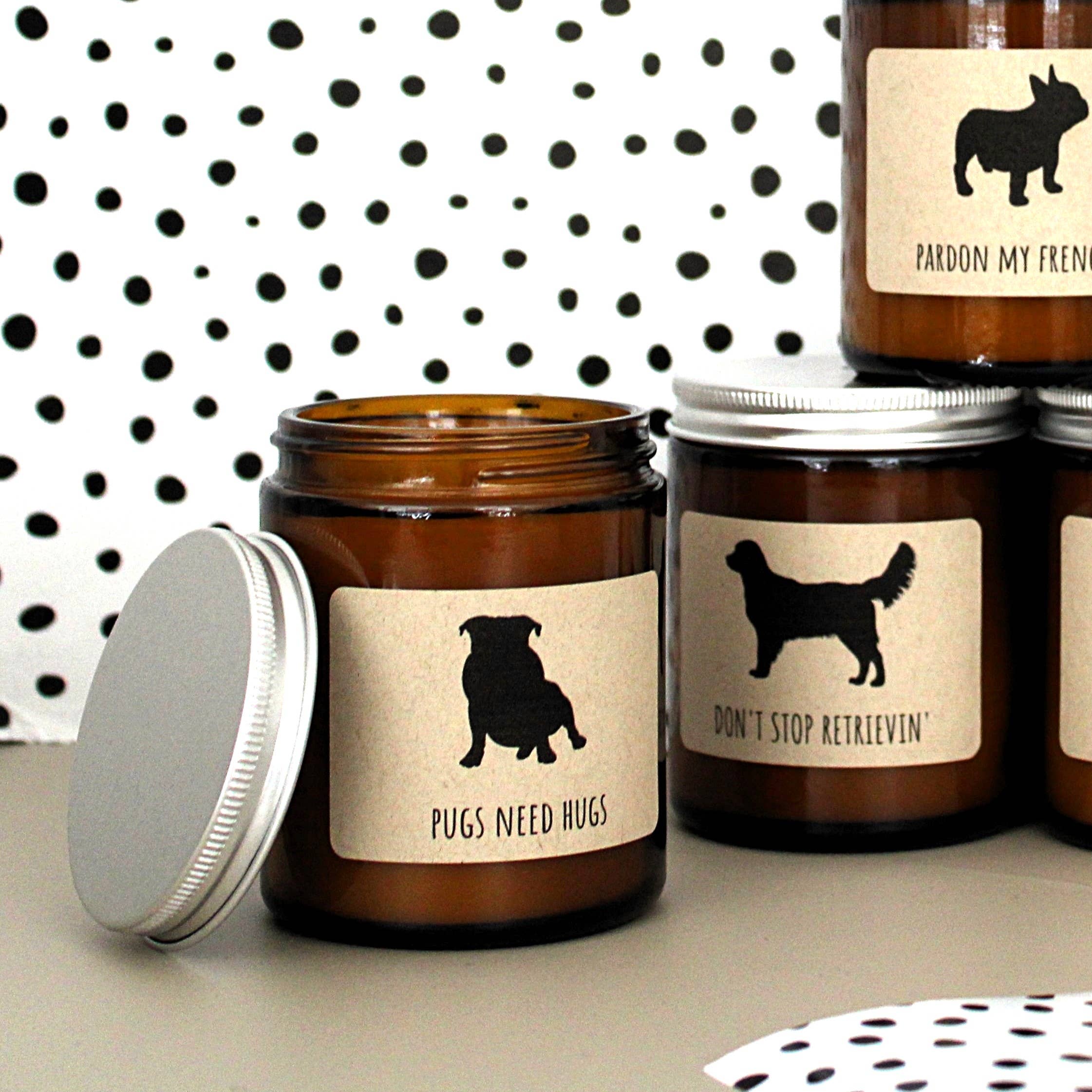 Little Motto Designs - Wholesale Jar/Filled Candle - PET CANDLES | 2 SIZES | Boxed Soy Candle | CAT | DOG2