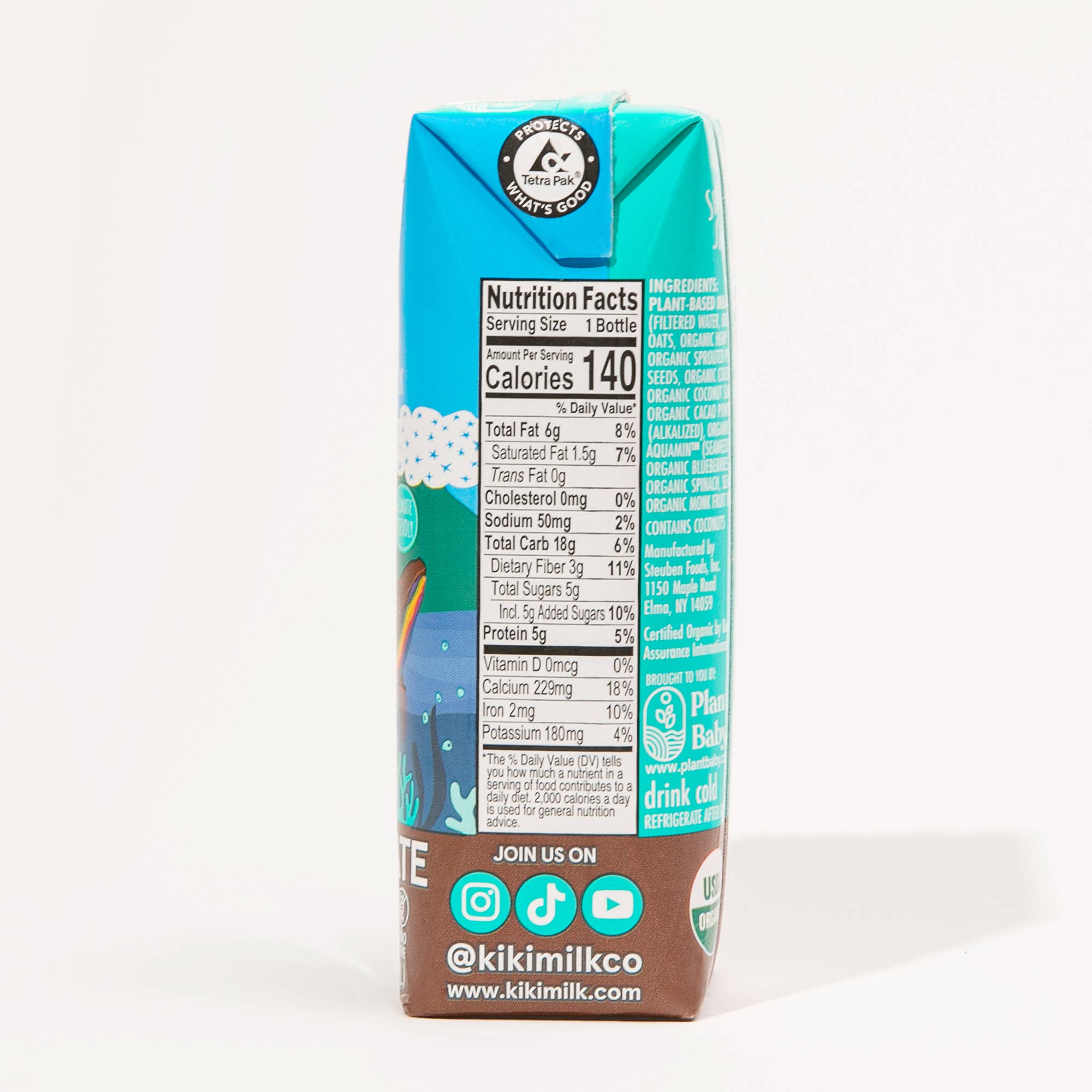 Kiki Milk - Wholesale Non-Dairy Milk - Kiki Milk Chocolate - 8oz - Pack of 123