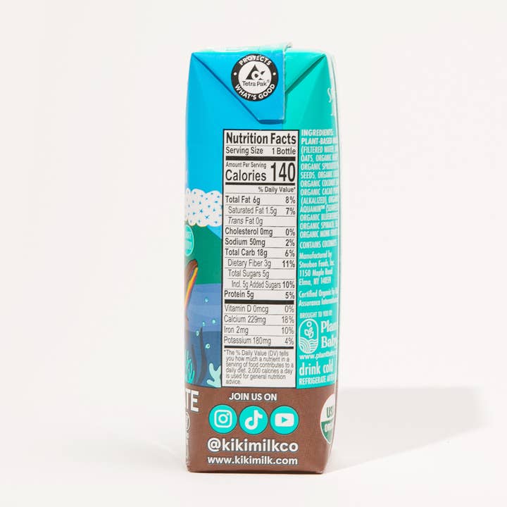 Kiki Milk - Wholesale Non-Dairy Milk - Kiki Milk Chocolate - 8oz - Pack of 123