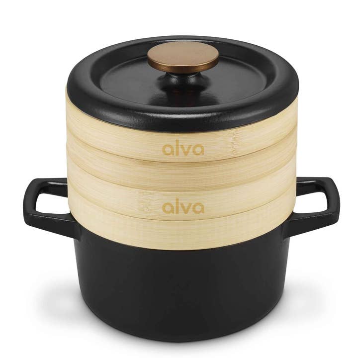 Cocotte avec inserts vapeur — 2,5 L pour la vente par Alva Cookware