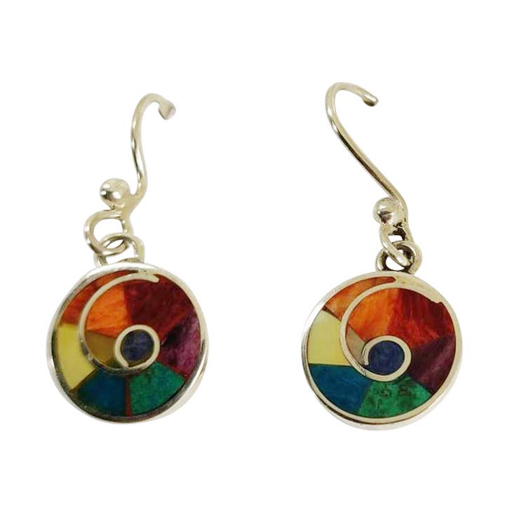 Sterling sølv Infinity natursten dingle øreringe for engroshandel hos Evelyn Brooks