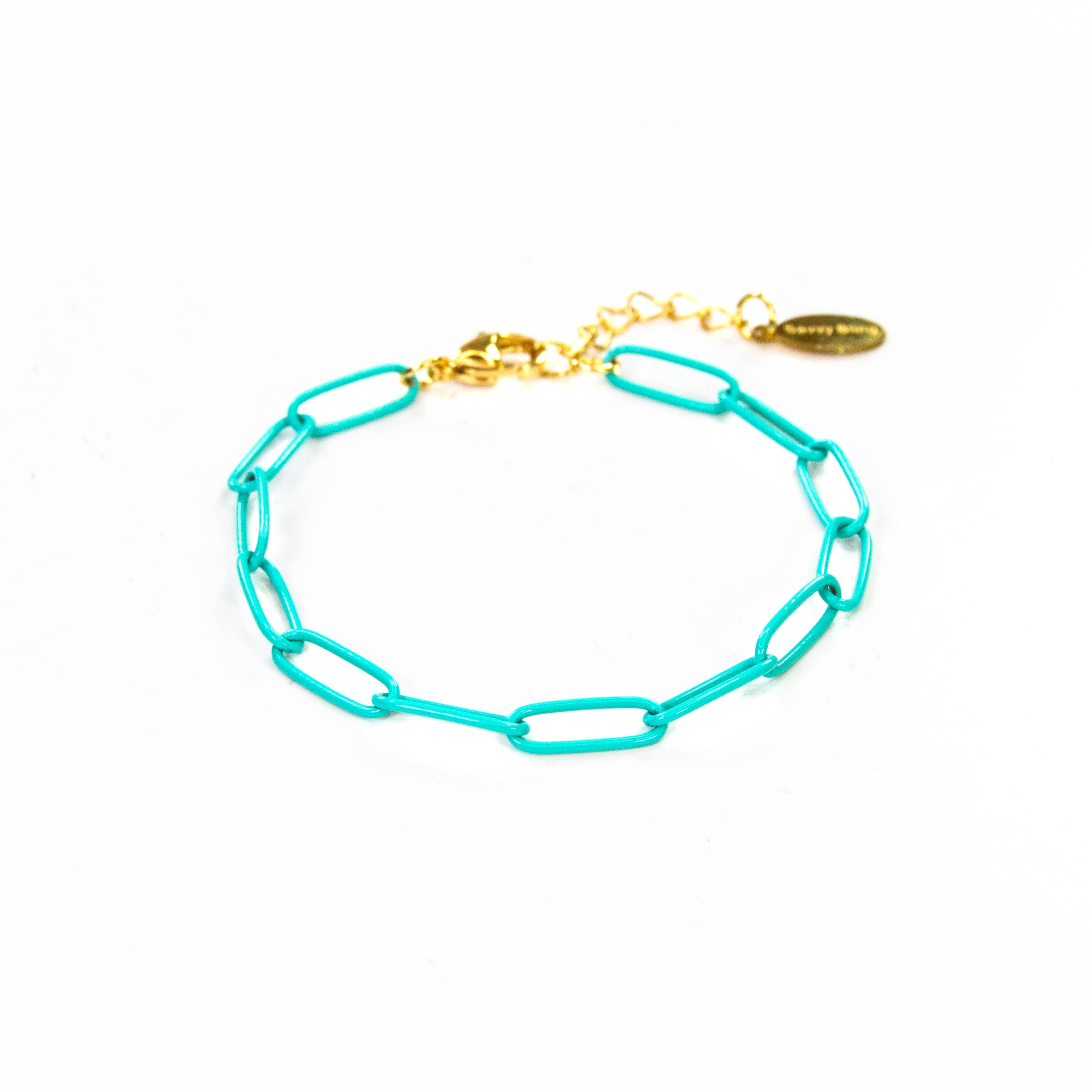 Savvy Bling - Wholesale Link & Chain Bracelet - Enamel 16+ Colors paperclip chain link bracelet21