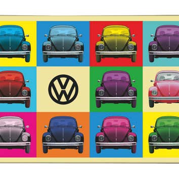 VW Beetle Retro Metal Plate Sign 20x30cm - Multicolor for wholesale by VW Collection by BRISA