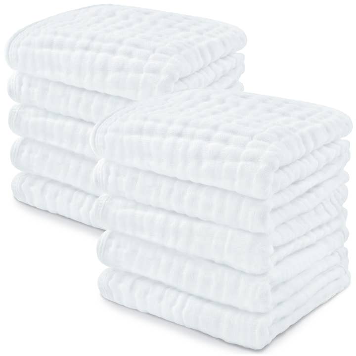 Comfy Cubs - Wholesale Wash Cloth - Kids & Baby - Baby Washcloths 100% Muslin Cotton by Comfy Cubs