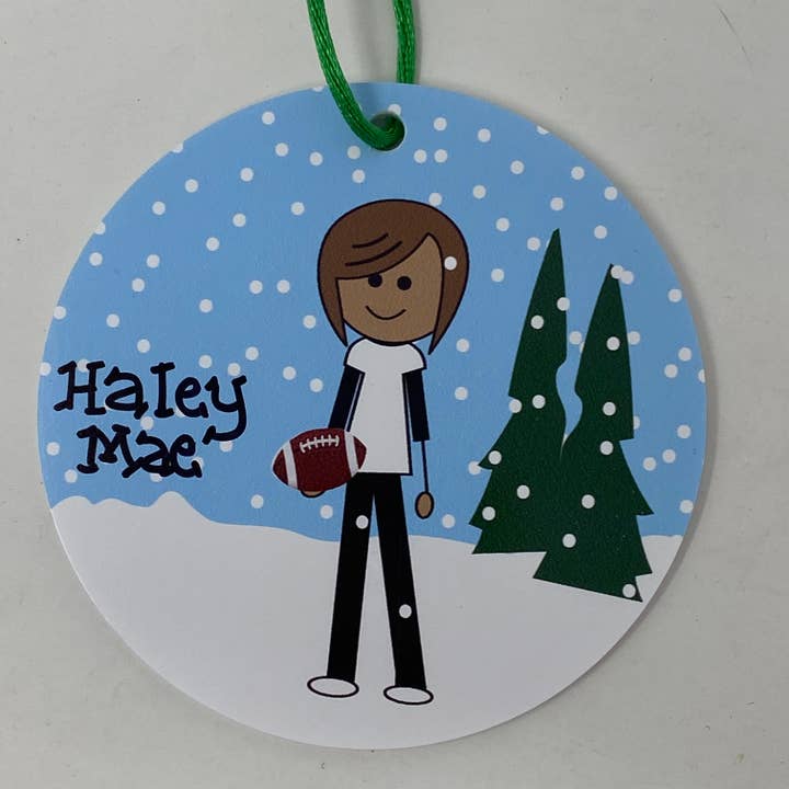 Football Girl (Brown) for wholesale by The Polka Dot Box