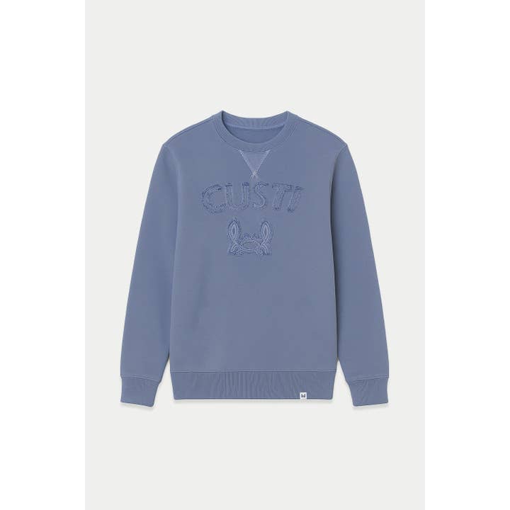 Custi Washed Blue Sweatshirt | Bari for wholesale by Custi Mikelo: Made in Spain