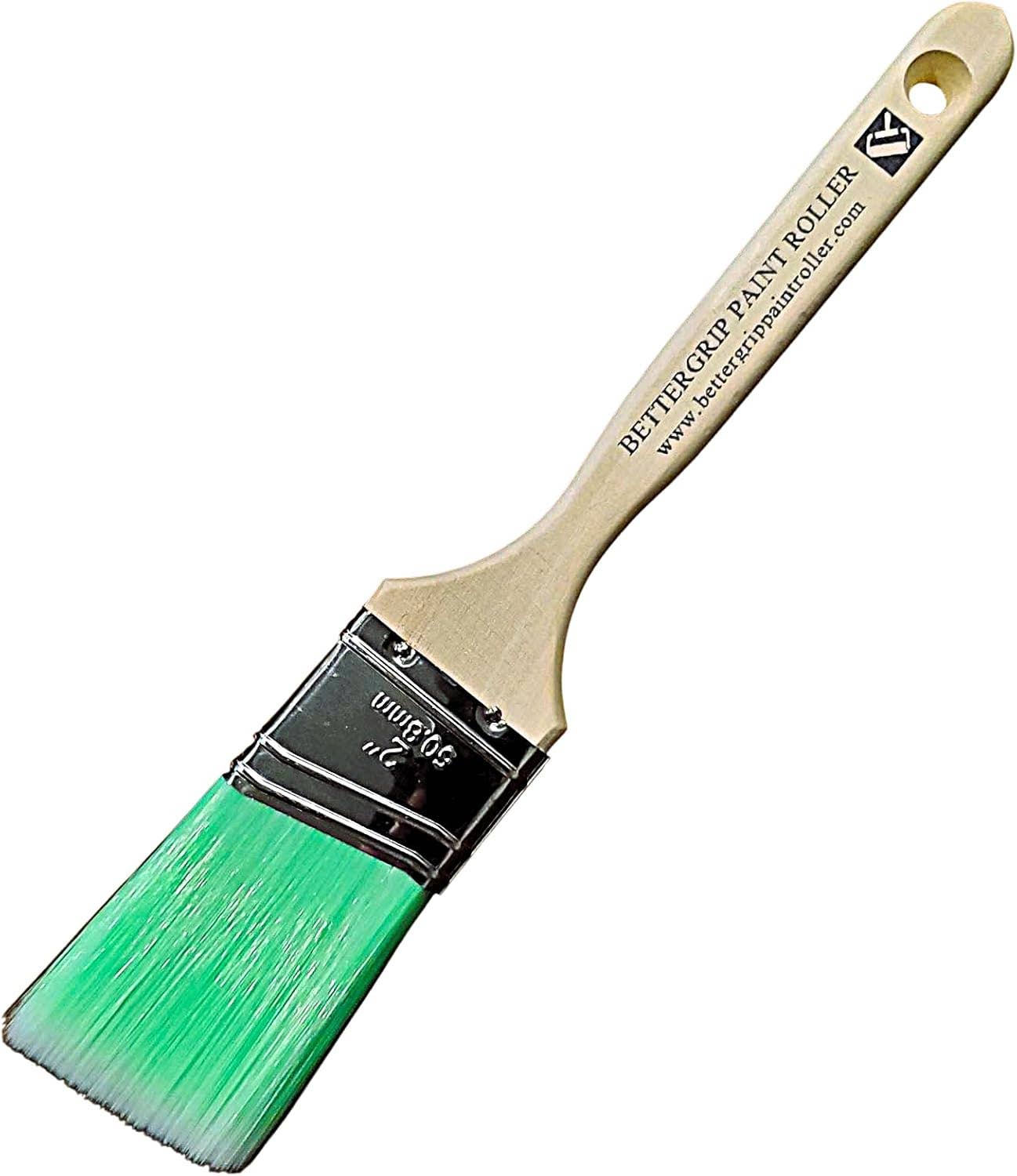 BetterGrip Paint Roller – wholesale Paint/wax brush – 5-Piece Paint Brush Set – Angled & Flat Brushes with Durable Synthetic Bristles & Wooden Handles2