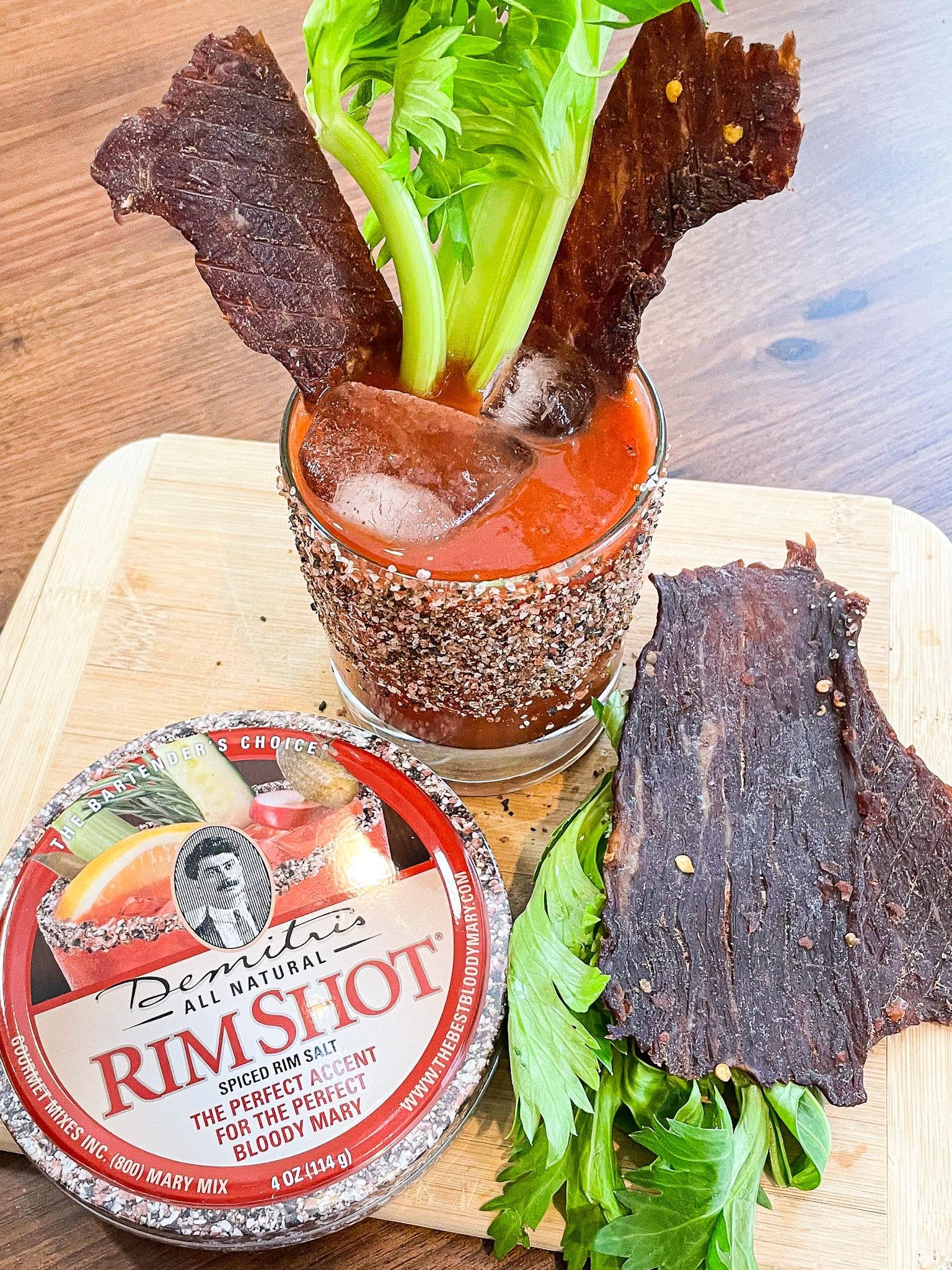 Demitri's Gourmet Mixes - Wholesale Salt - 4oz Original Rimshot Salt Tin (Case of 8 4oz Tins)2