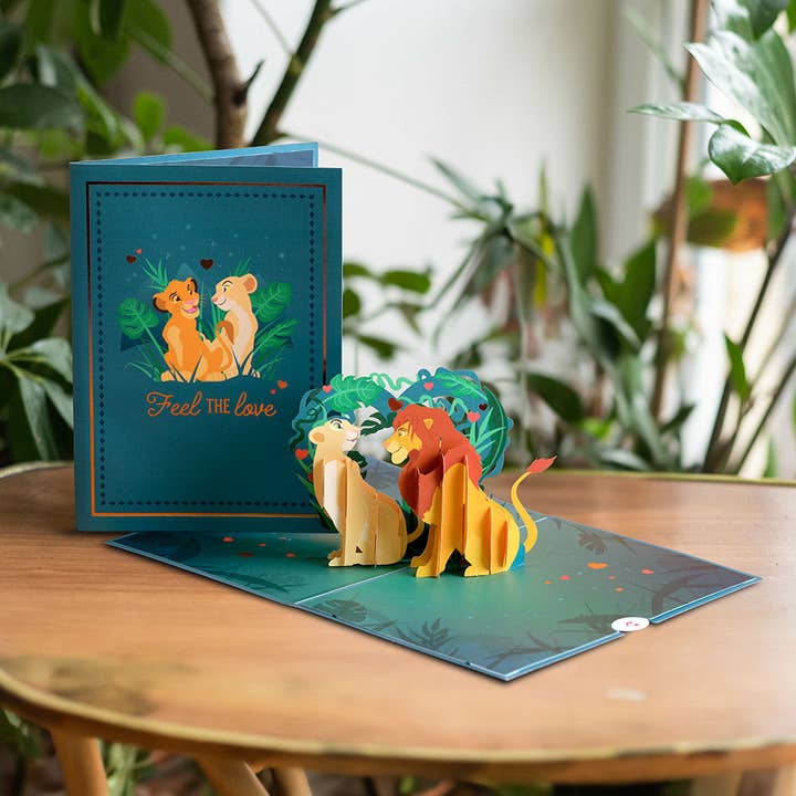 Lovepop Cards - Wholesale Love Card - Disney's The Lion King Feel The Love 5''x7'' Card