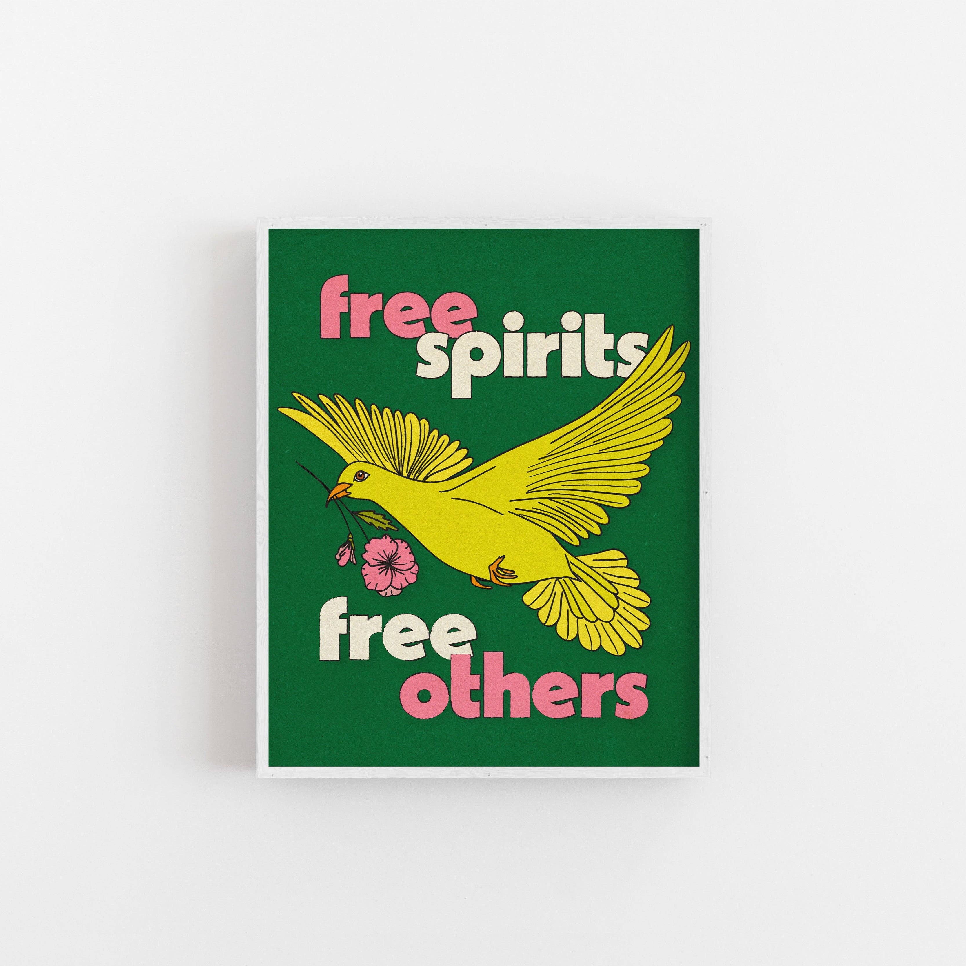 Posse Paper Goods - Wholesale Art Print - Free Spirits Free Others - Art Print