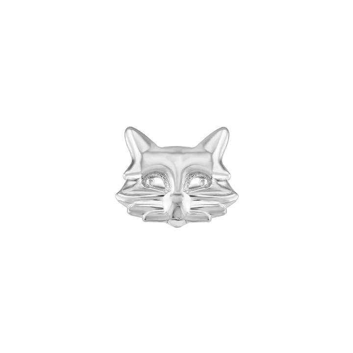 Piercing-zone - Vente Boucles d'oreille uniques - Chat – Embout sans filetage/avec filetage en or 14K3
