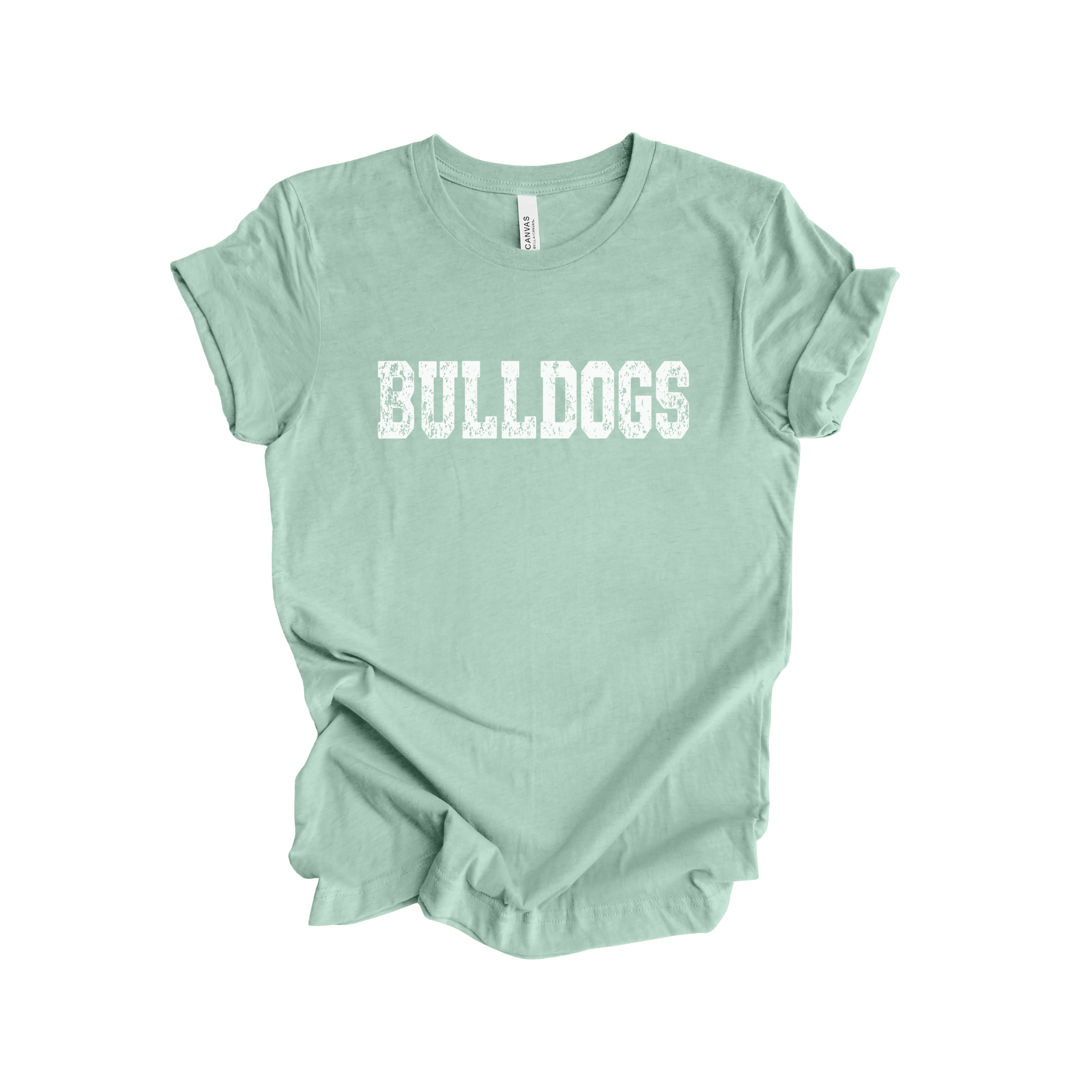 Fan Gear Central - Wholesale Screen Printed T-Shirt - Women's - Bulldogs School Mascot Graphic T-Shirt6
