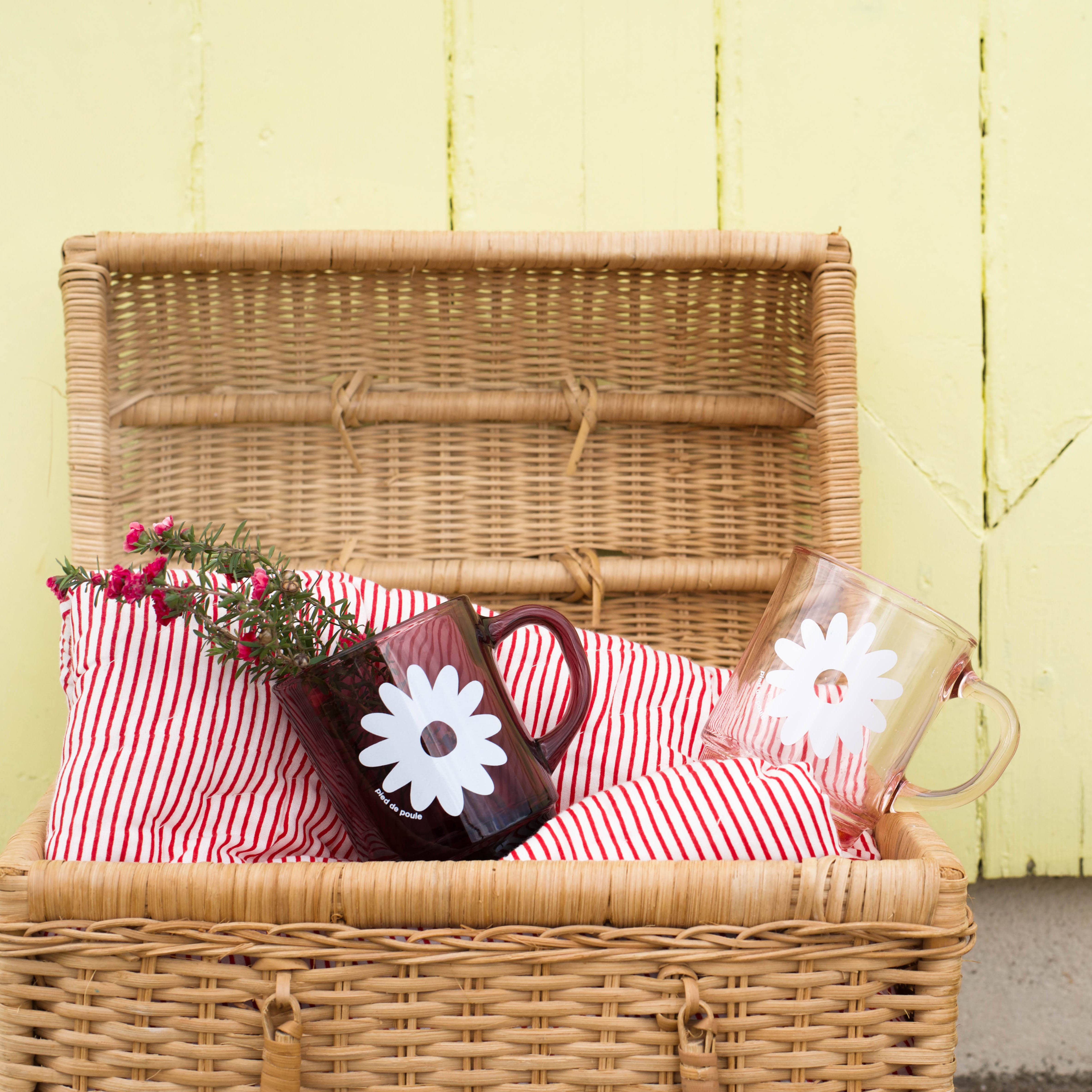 Pied De Poule - Wholesale Coffee Mug - Duralex mug - “RETRO” PLUM2