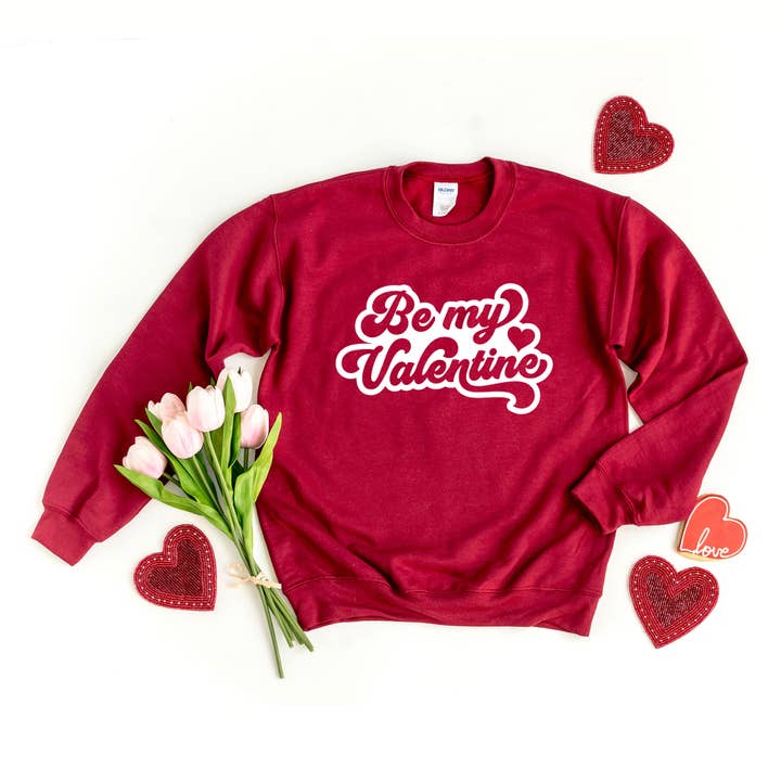 Be My Valentine Rétro | Sweatshirt pour la vente par Olive And Ivory Wholesale