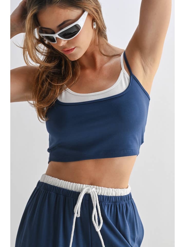 Peace Love Line - Wholesale Top & Pant Set (NOT Loungewear) - Women's - PL7847 - SOLID TANK TOP AND PANT SET4