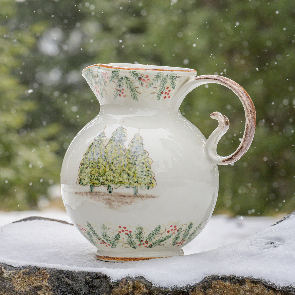 Arte Italica & Crown Linen Designs – Jarro por atacado – Jarro Grande Natale - Natal2