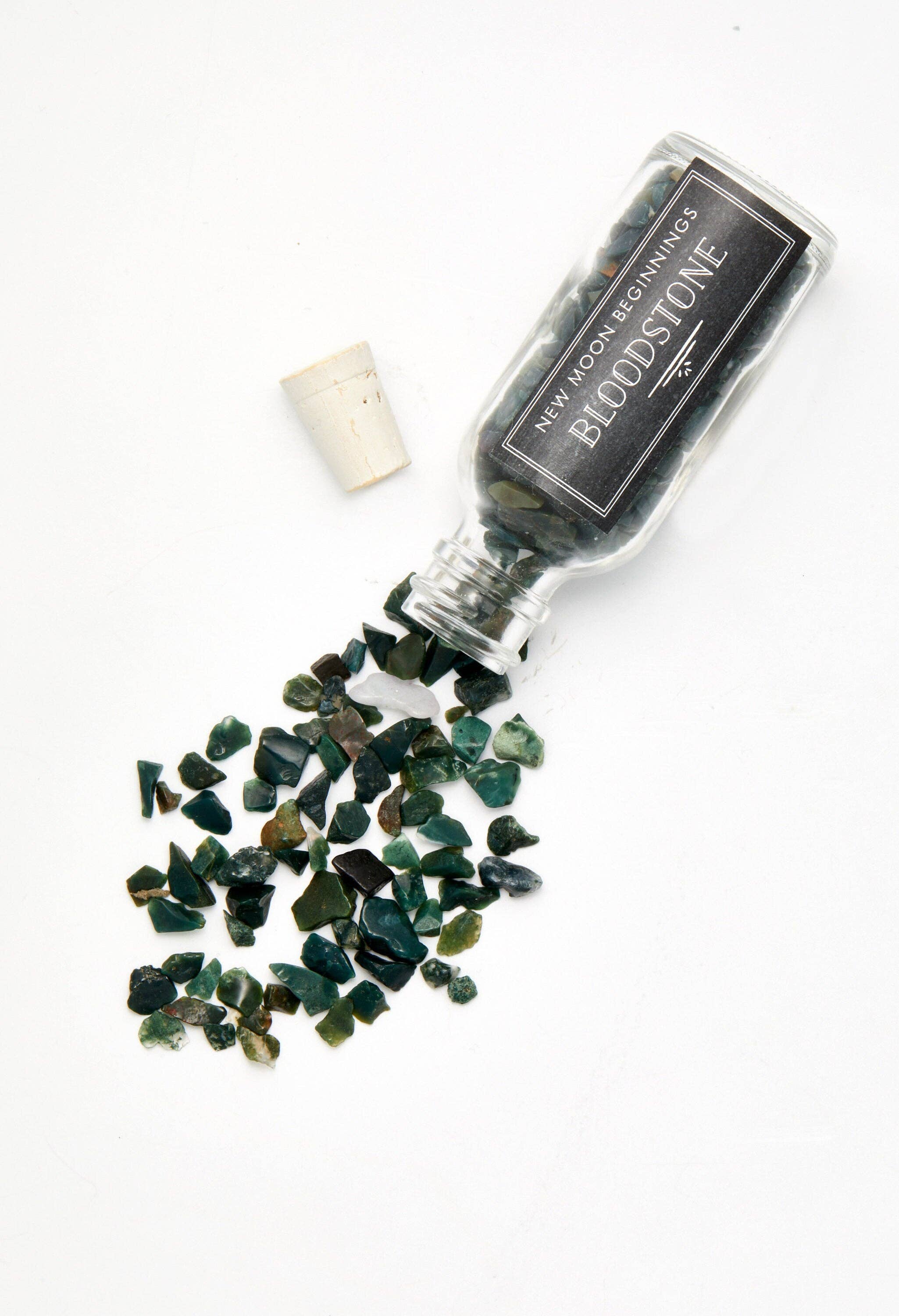 New Moon Beginnings - Wholesale Spiritual Stone/Crystal - Natural Gemstone Chips in a Bottle -70 stone types available24