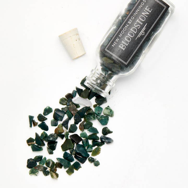 New Moon Beginnings - Wholesale Spiritual Stone/Crystal - Natural Gemstone Chips in a Bottle -70 stone types available24