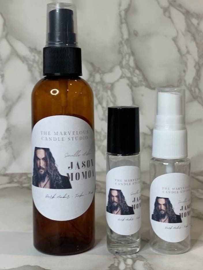 Jason Momoa Perfume And Room Sprays for wholesale by Marvelous Candle Studio