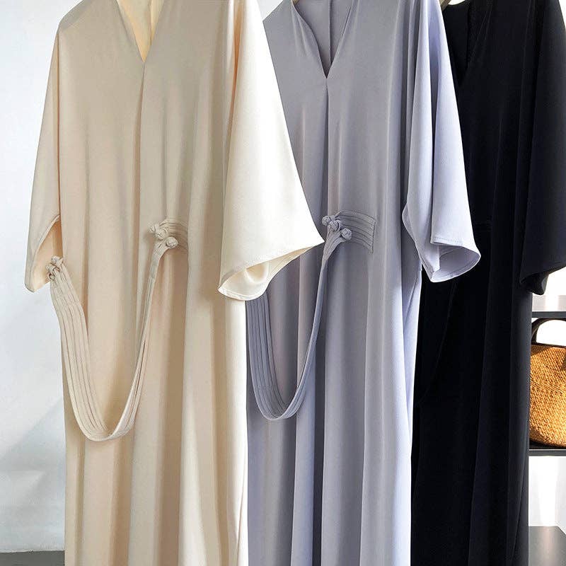 Marayn - Vente Robe – femme - 2025 NOUVELLE Robe Noeud Élégante Moderne Chic Touche Chinoise82