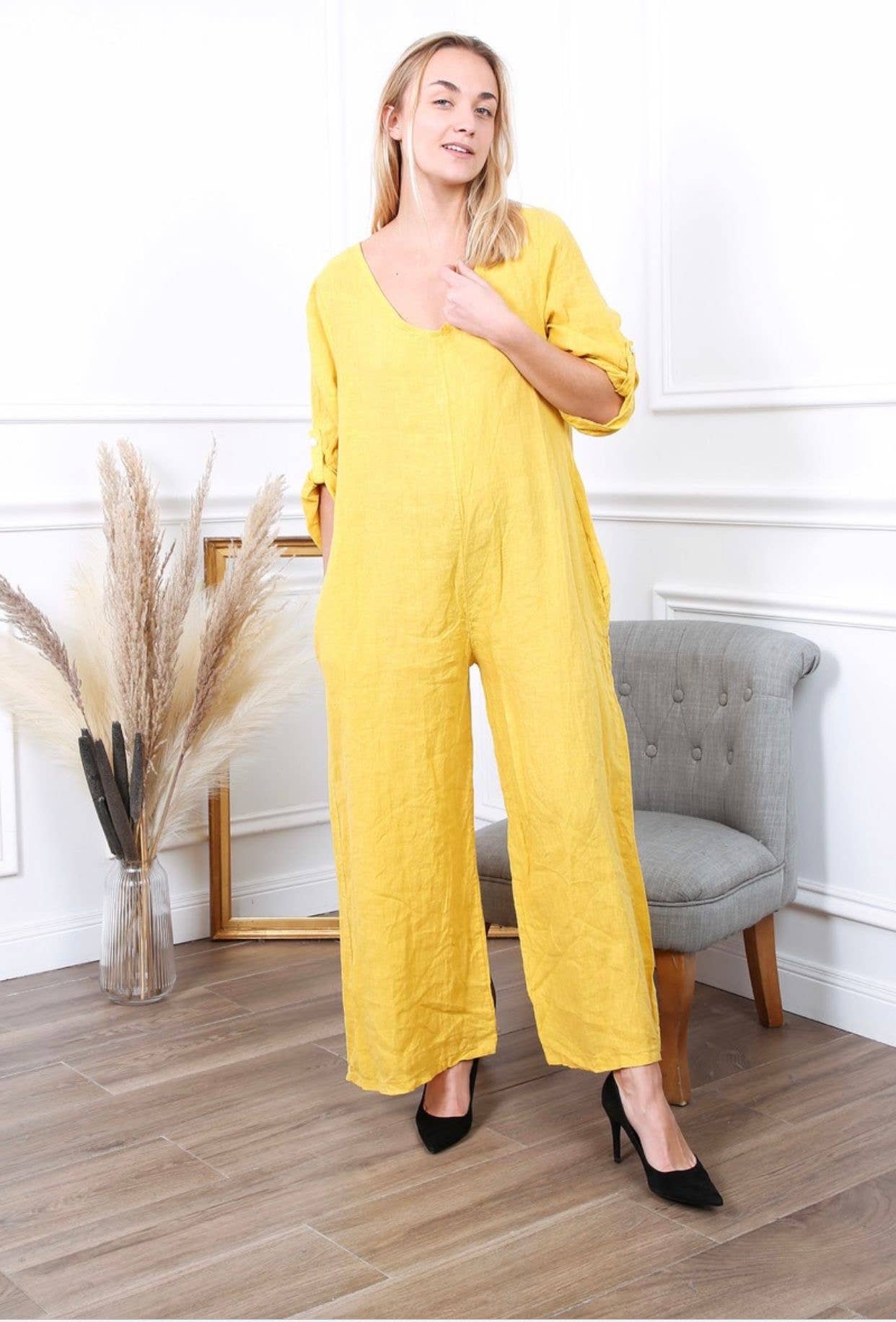 LÉA & LUC - Wholesale Jumpsuit - Women's - 100% linen combination REF.7150420