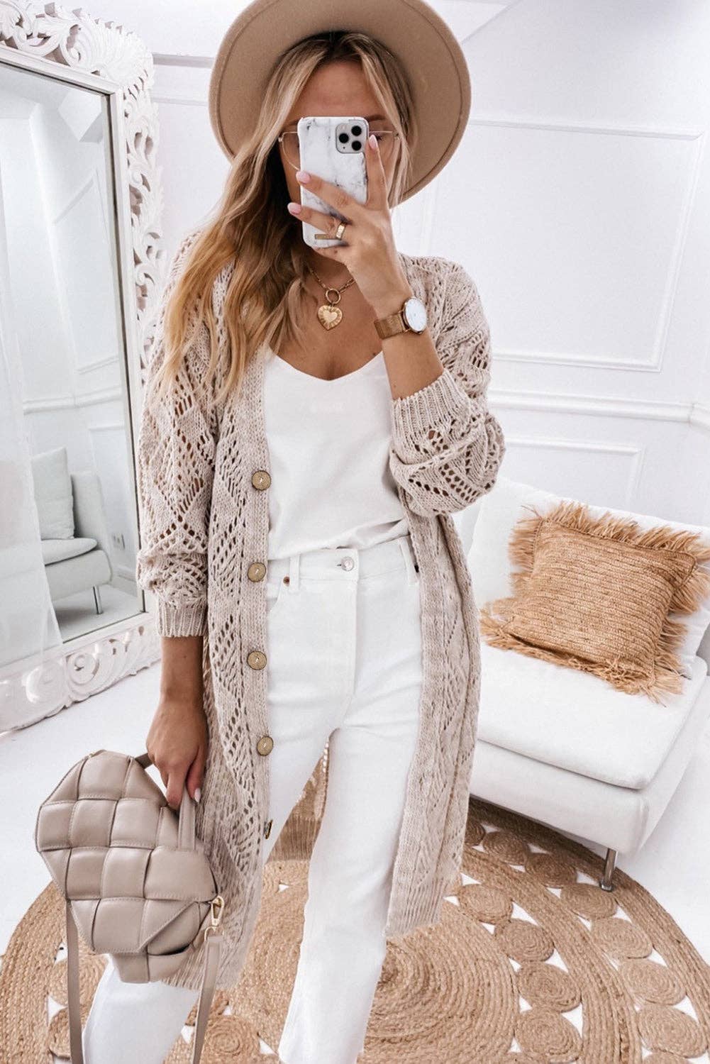トップス 22SS Openwork Cardigan OPENWORK AND EMBROIDERED KNIT CARDIGAN - Ecru | ZARA United
