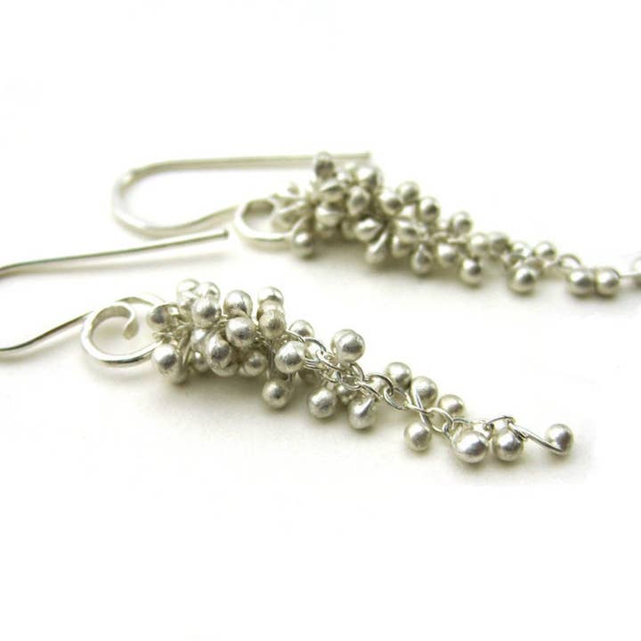 YedOmi Jewelry - Wholesale Dangle Earrings - Wisteria Caviar Earrings- Medium