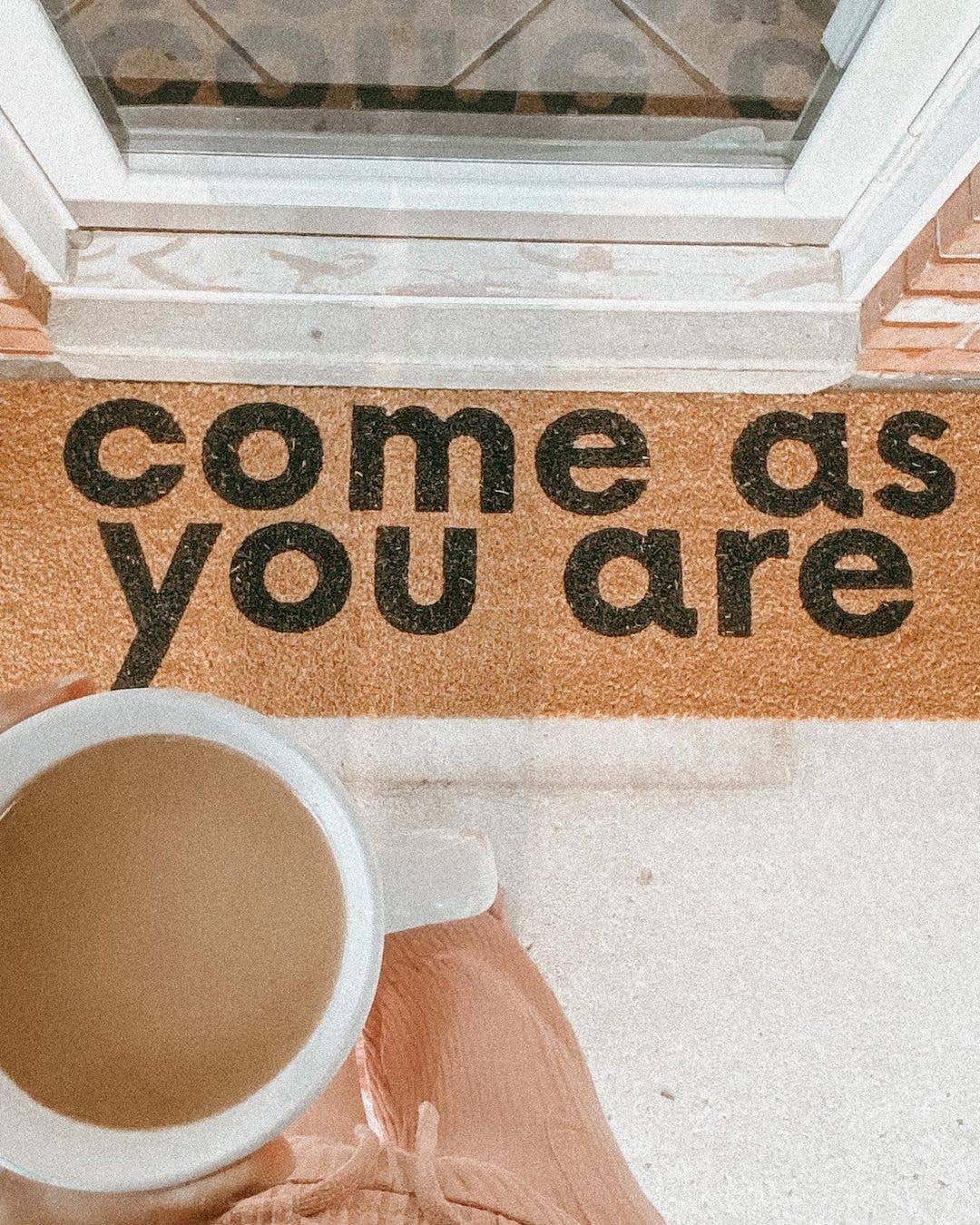 Modern Burlap - Wholesale Door Mat - XL Doormat - Come as you are (New Length)7