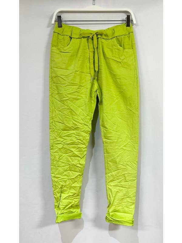 VENTI6 - Wholesale Athletic Sweatpants/Joggers - Women's - SOLID DRAWSTRING CRINKLE JOGGERS (6175-SOLID)14